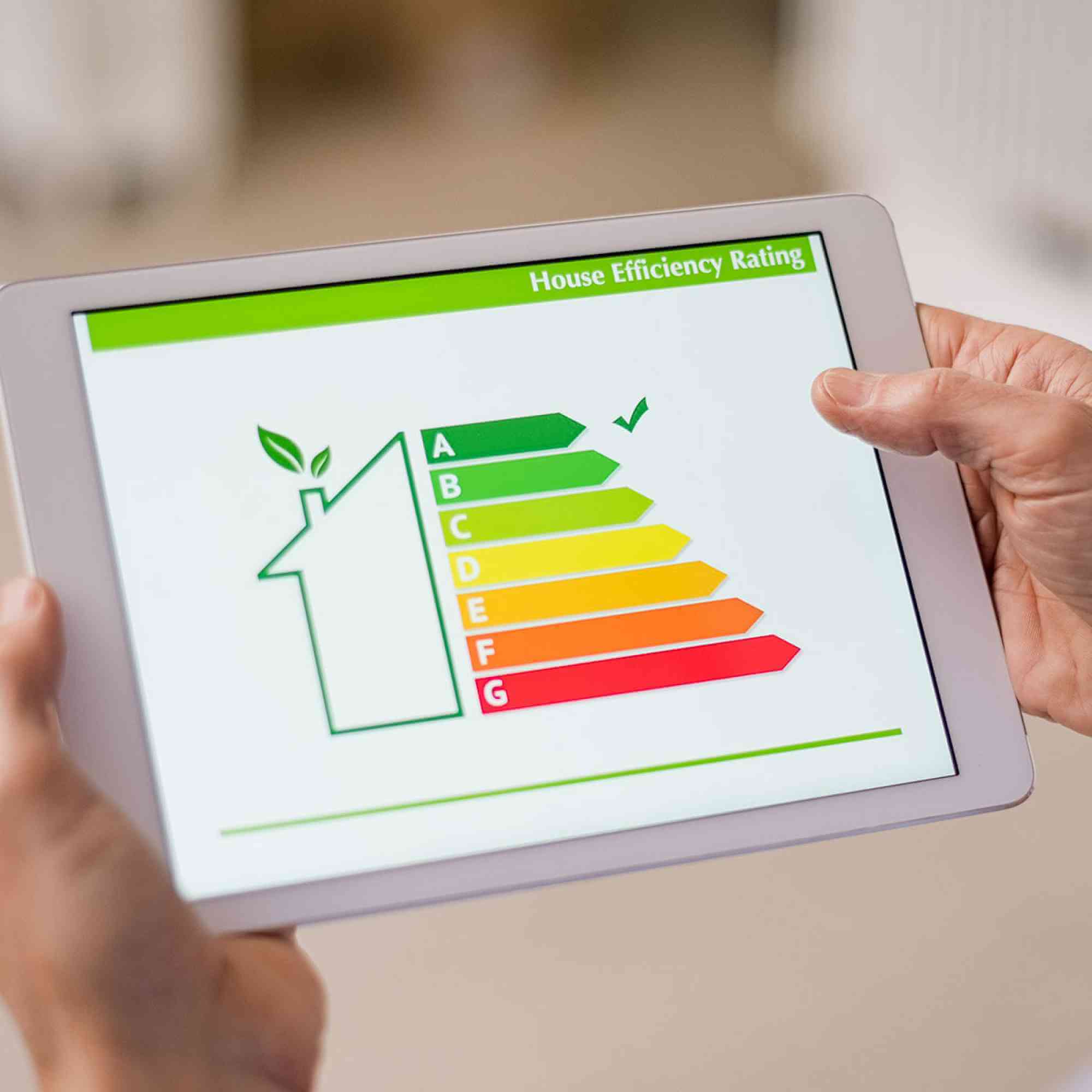 Tablet with energy efficient image